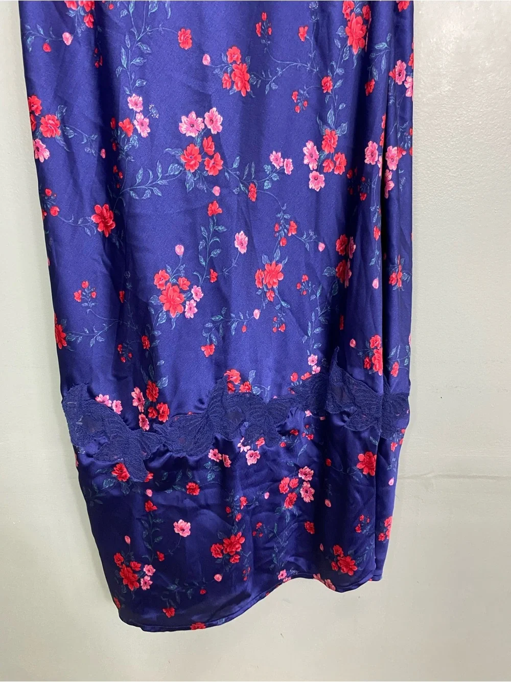 Free People Butterfly Babe‎ Maxi Dress Blue Floral Cut Out Medium